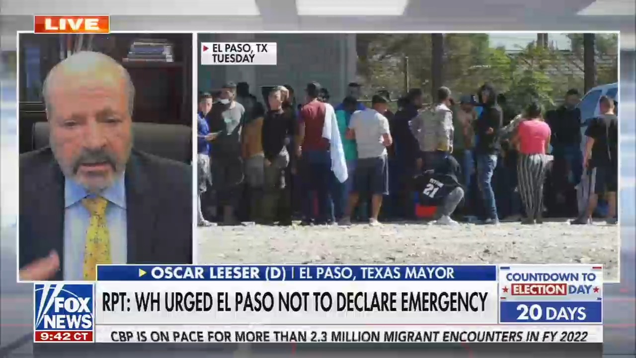 On Fox News, El Paso mayor denies that the White House urged the city ...