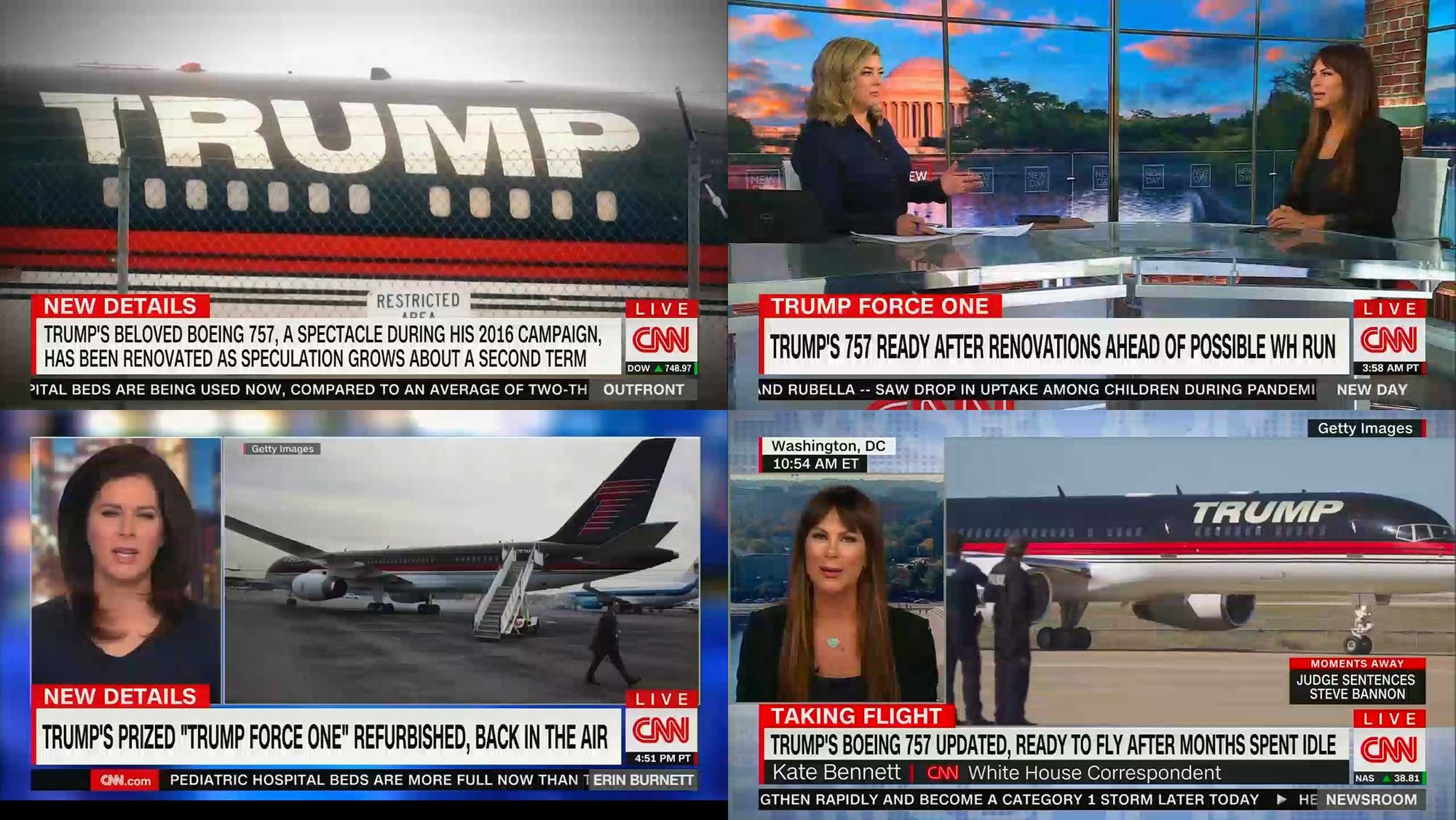 Study Cnn Gave More Airtime To Trump S Plane Than The Gop S Debt