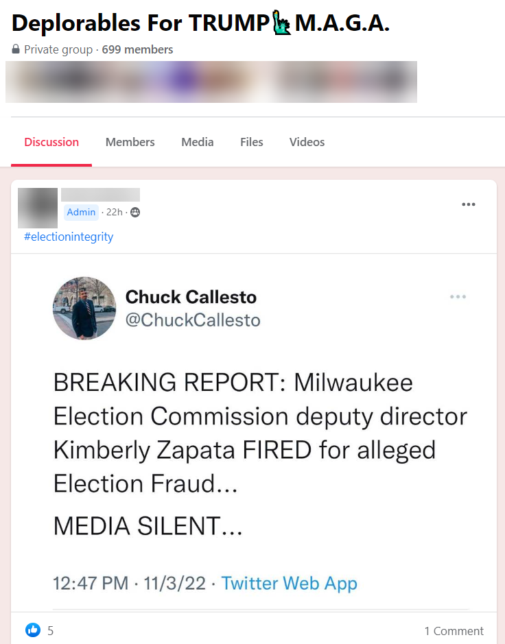 Election fraud in Milwaukee FB Post 3