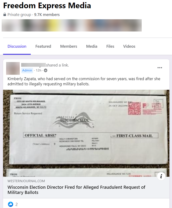 Election fraud in Milwaukee FB Post 5