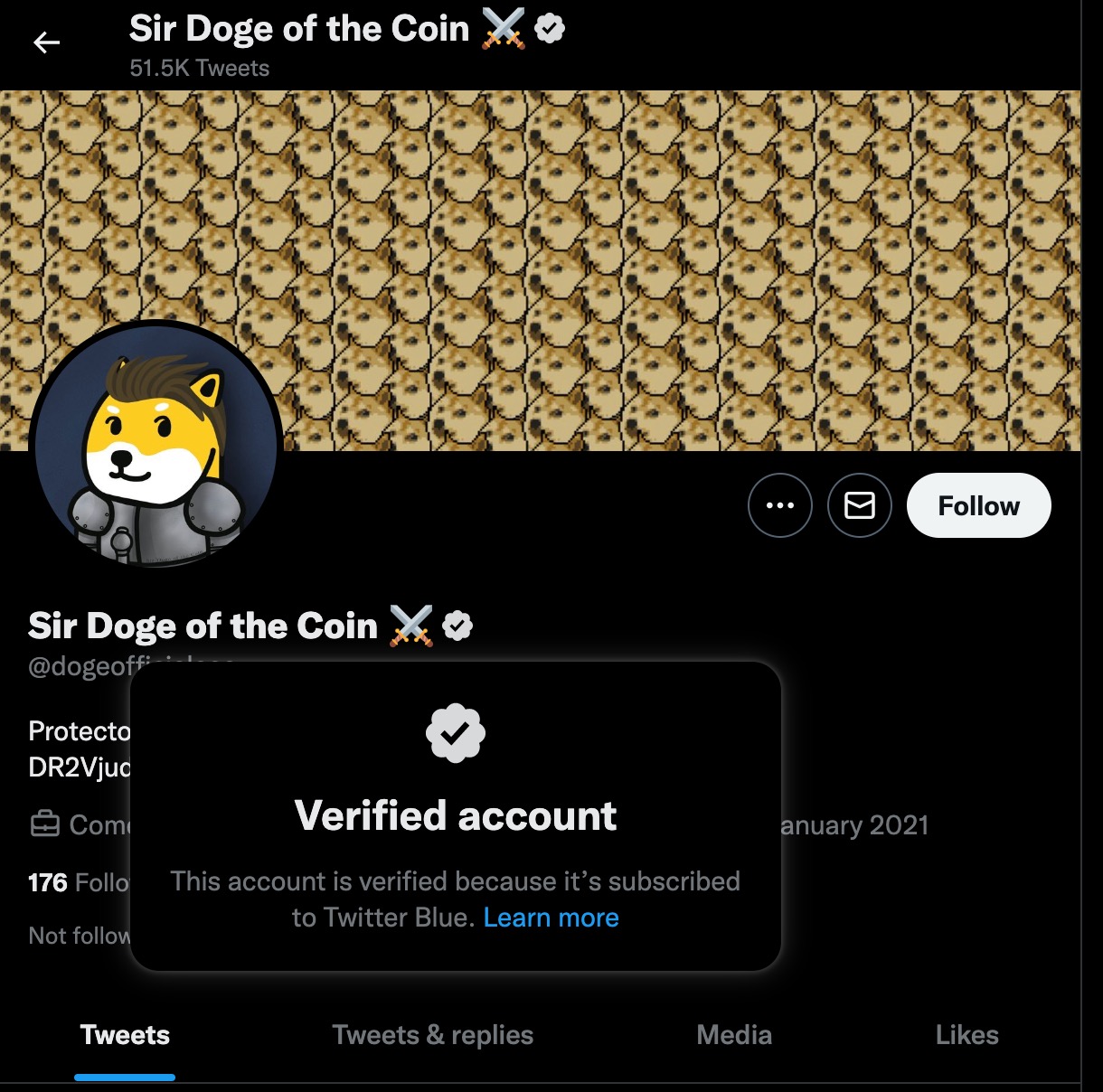 image of twitter account