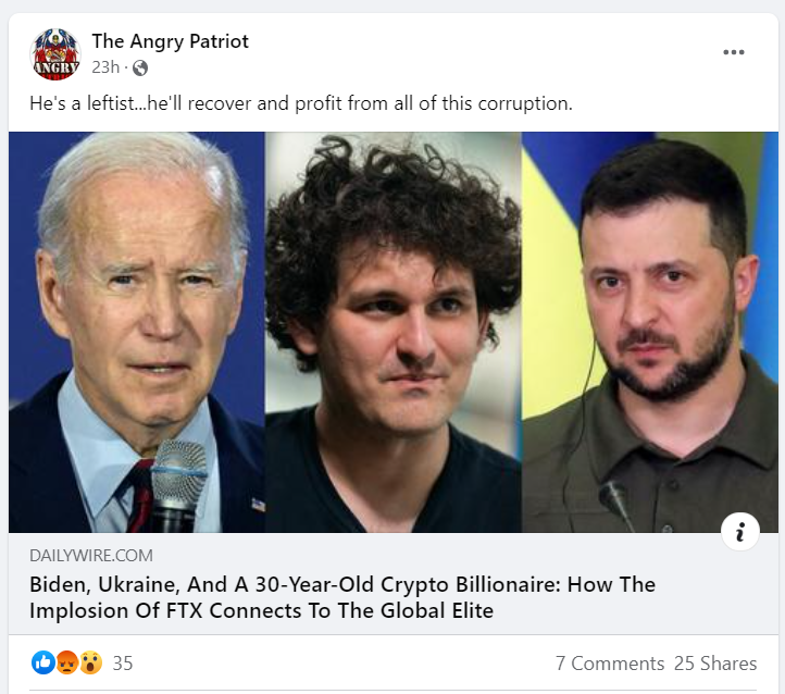 angry patriot ftx conspiracy theory facebook post