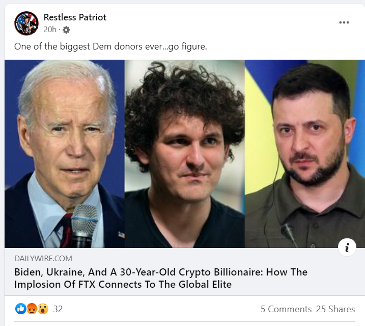 restless patriot ftx conspiracy theory facebook post