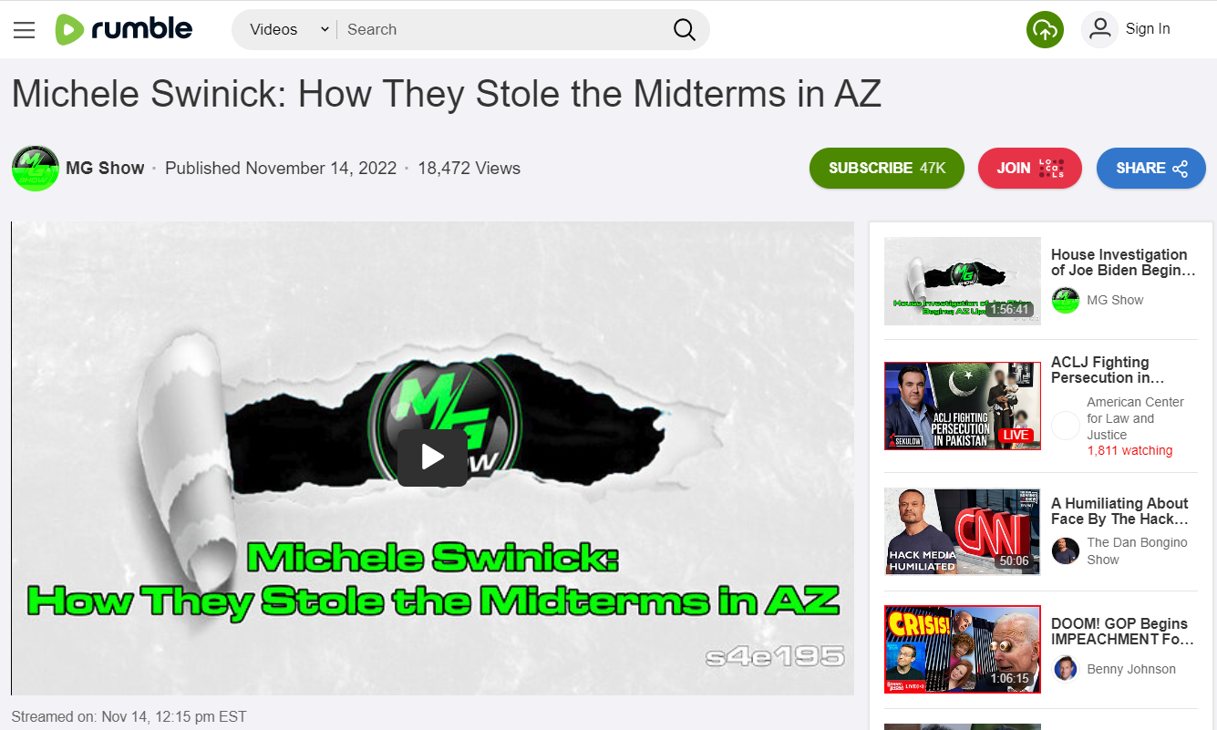 QAnon midterms rumble video example 4