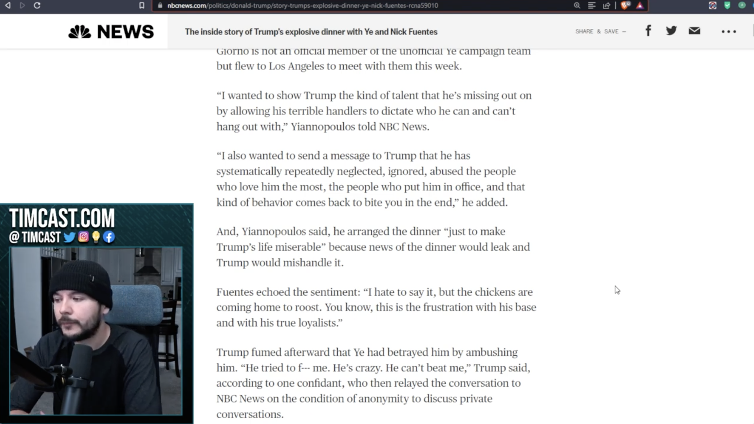 Tim Pool says the media has been 
