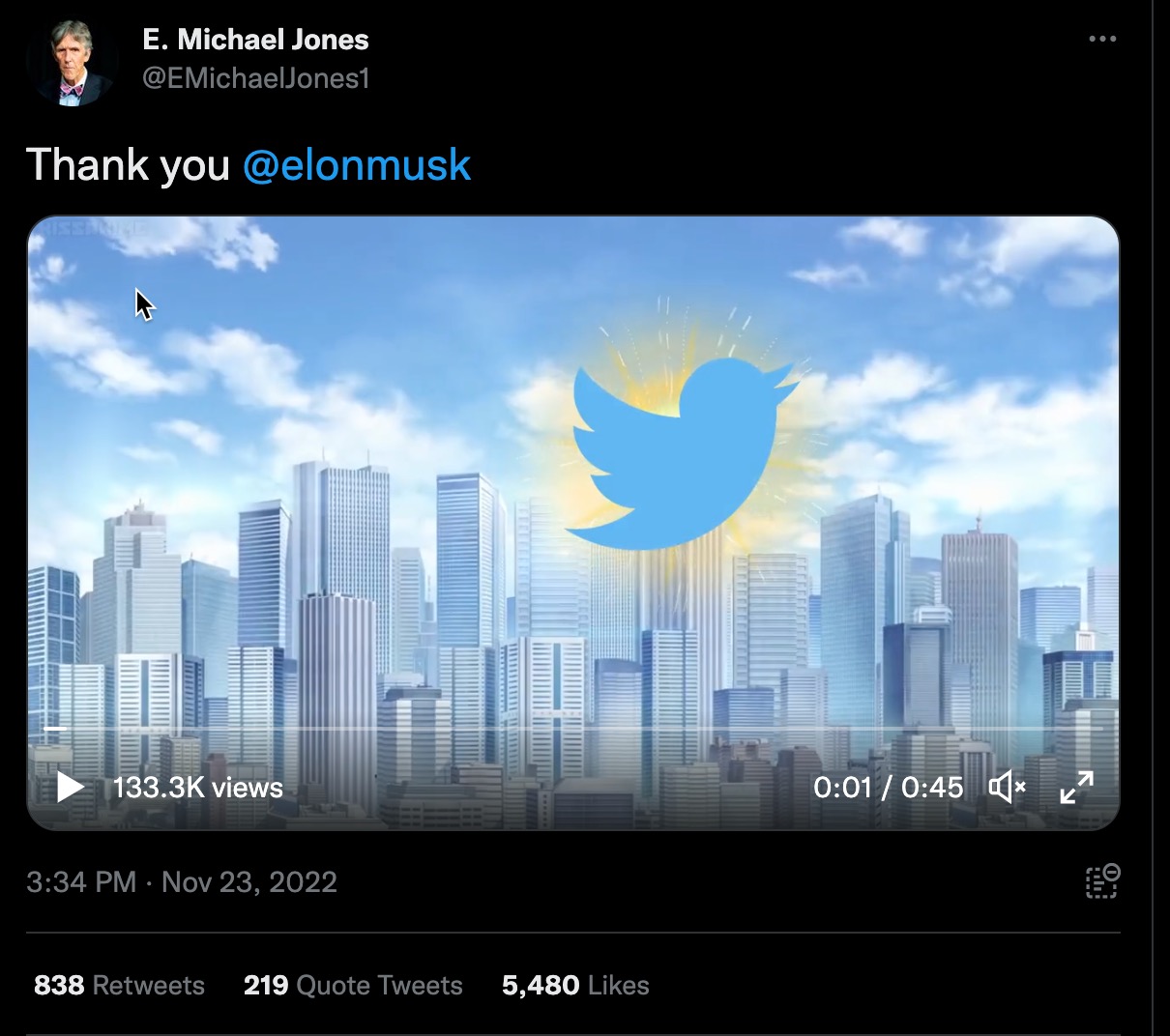 image of tweet
