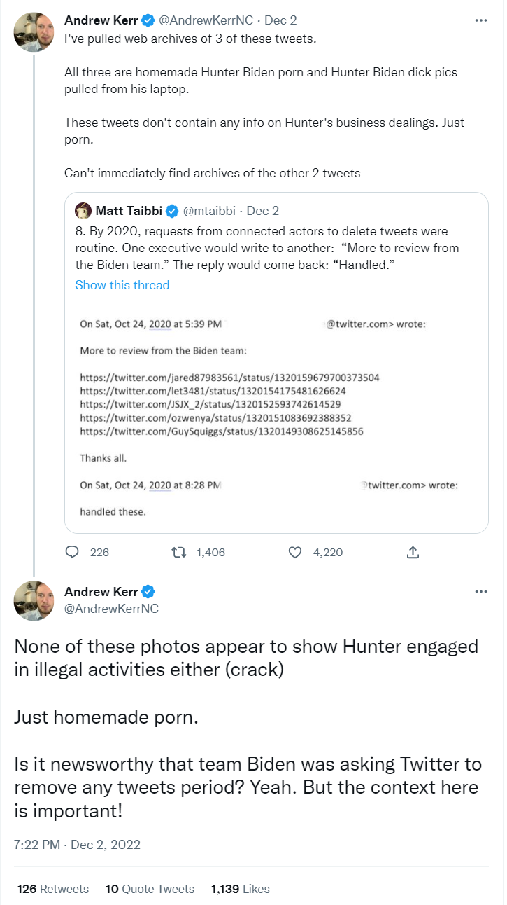 Andrew Kerr Twitter Files First Amendment