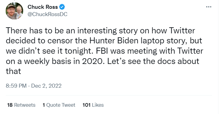 Chuck Ross Twitter Files First Amendment