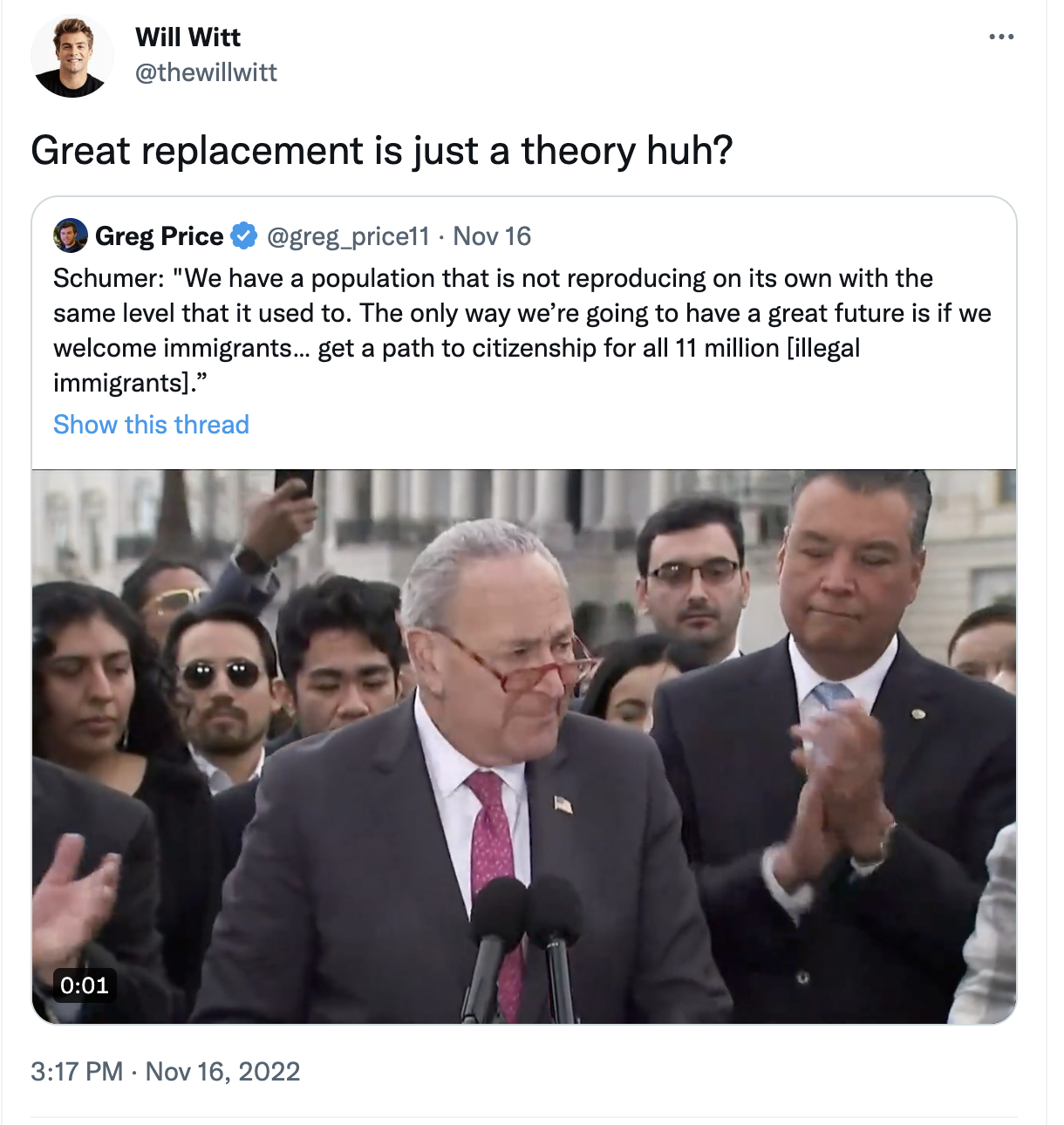 Great replacement is just a theory, huh
