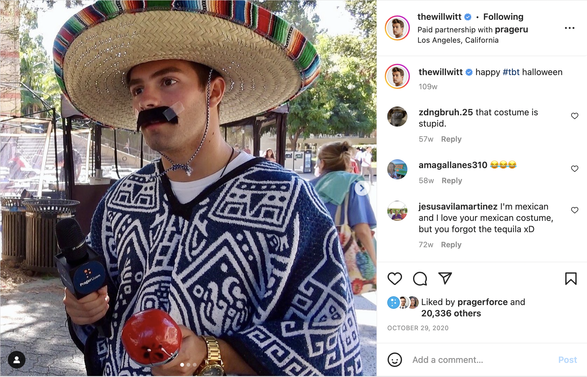 Will Witt in traditional Mexican clothes