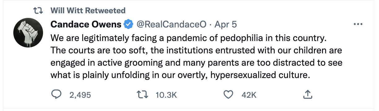 Will Witt RT Candace Owens transphobic