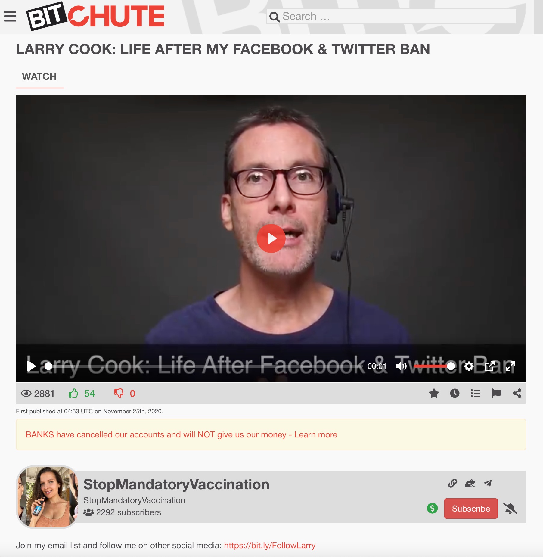 image of bitchute video