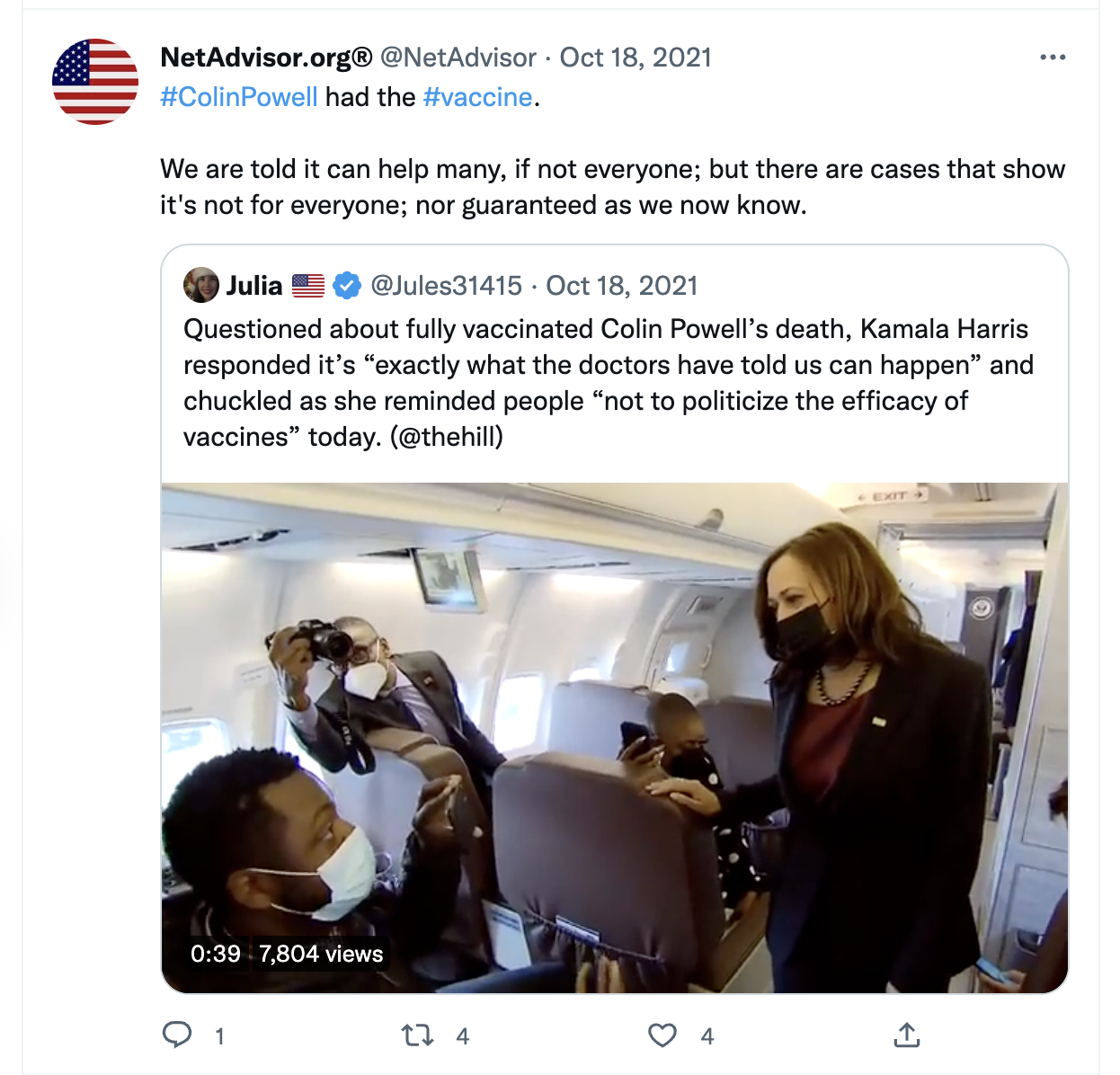 NetAdvisor attacking vaccines