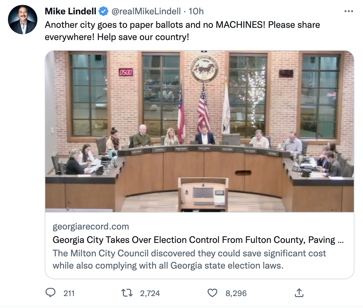 Another city goes to paper ballots and no MACHINES! Please share everywhere! Help save our country!