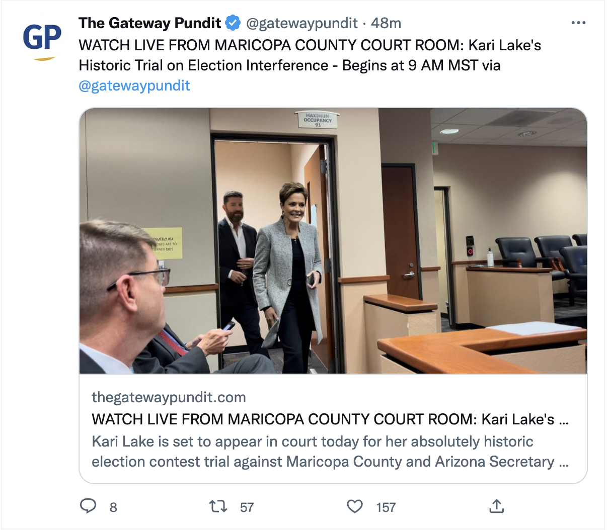 Sharing a link to Kari Lake's trial