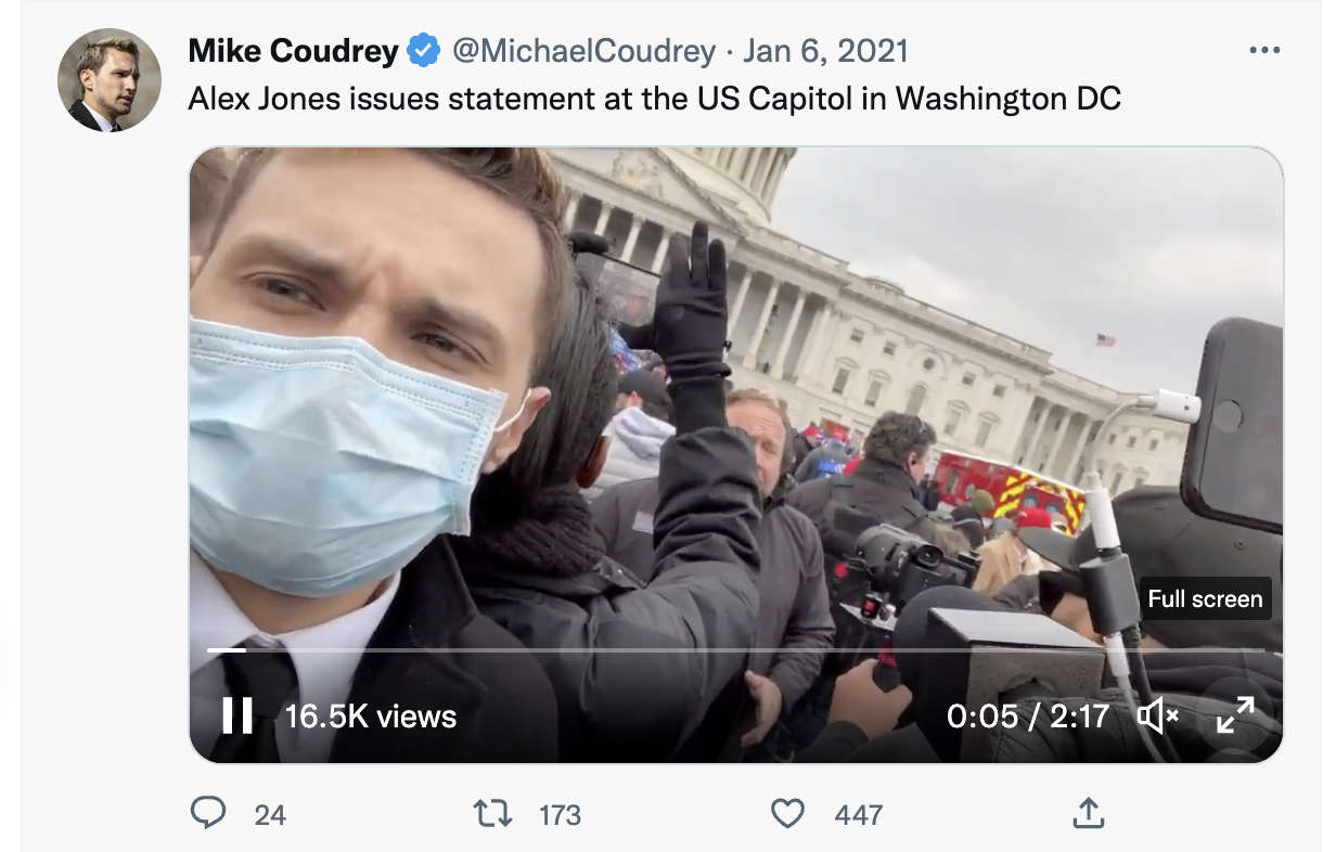 Promoting Alex Jones