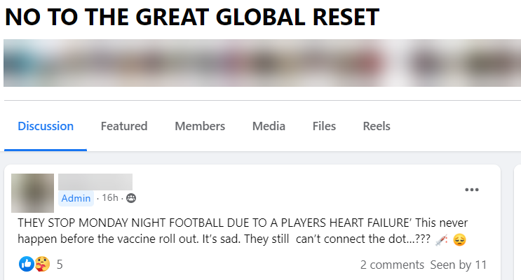 Facebook post Damar Hamlin 2