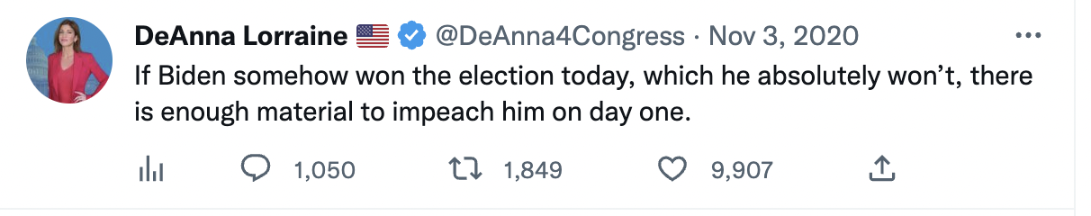 If Biden somehow won the election today, which he absolutely won’t, there is enough material to impeach him on day one.