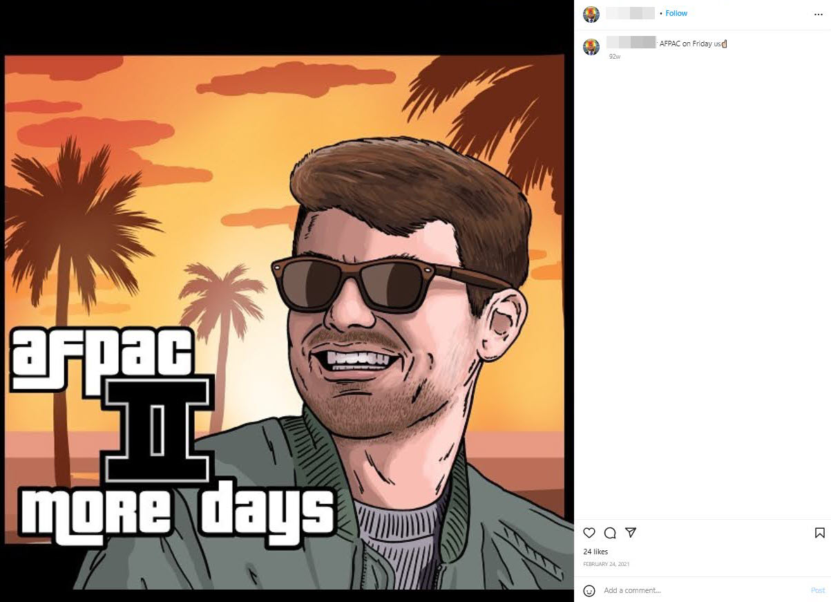 A screenshot of a post promoting Fuentes