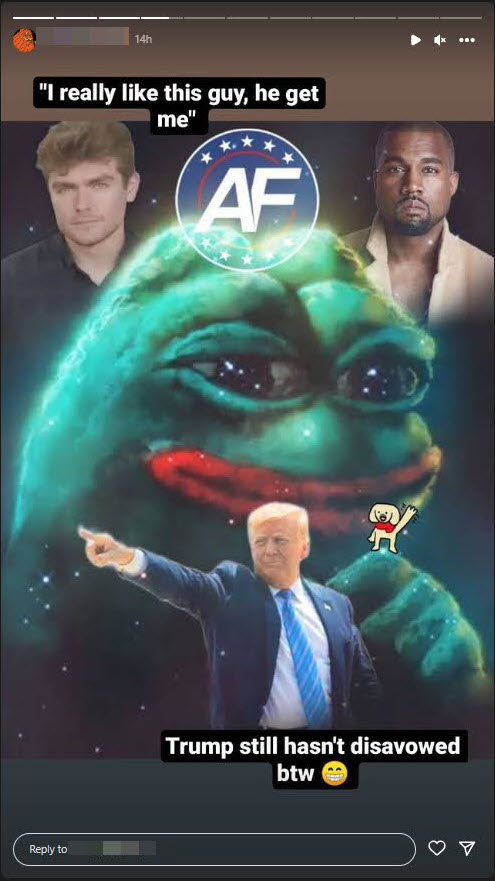 A screenshot of a post promoting Fuentes