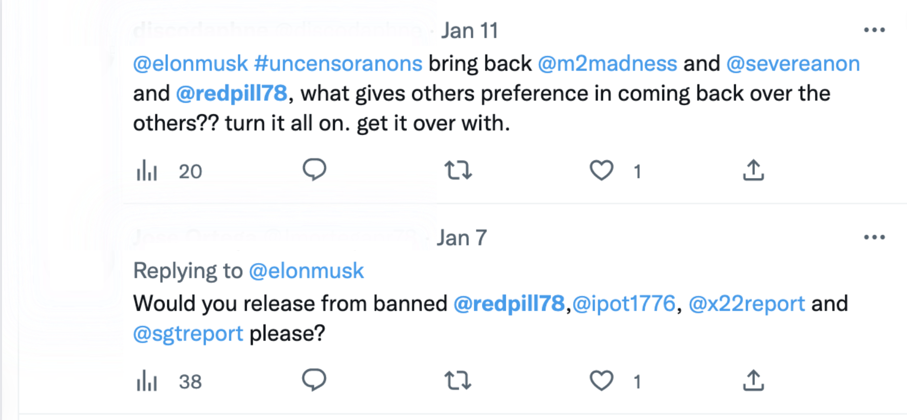 Users calling for RedPill78 to be reinstated