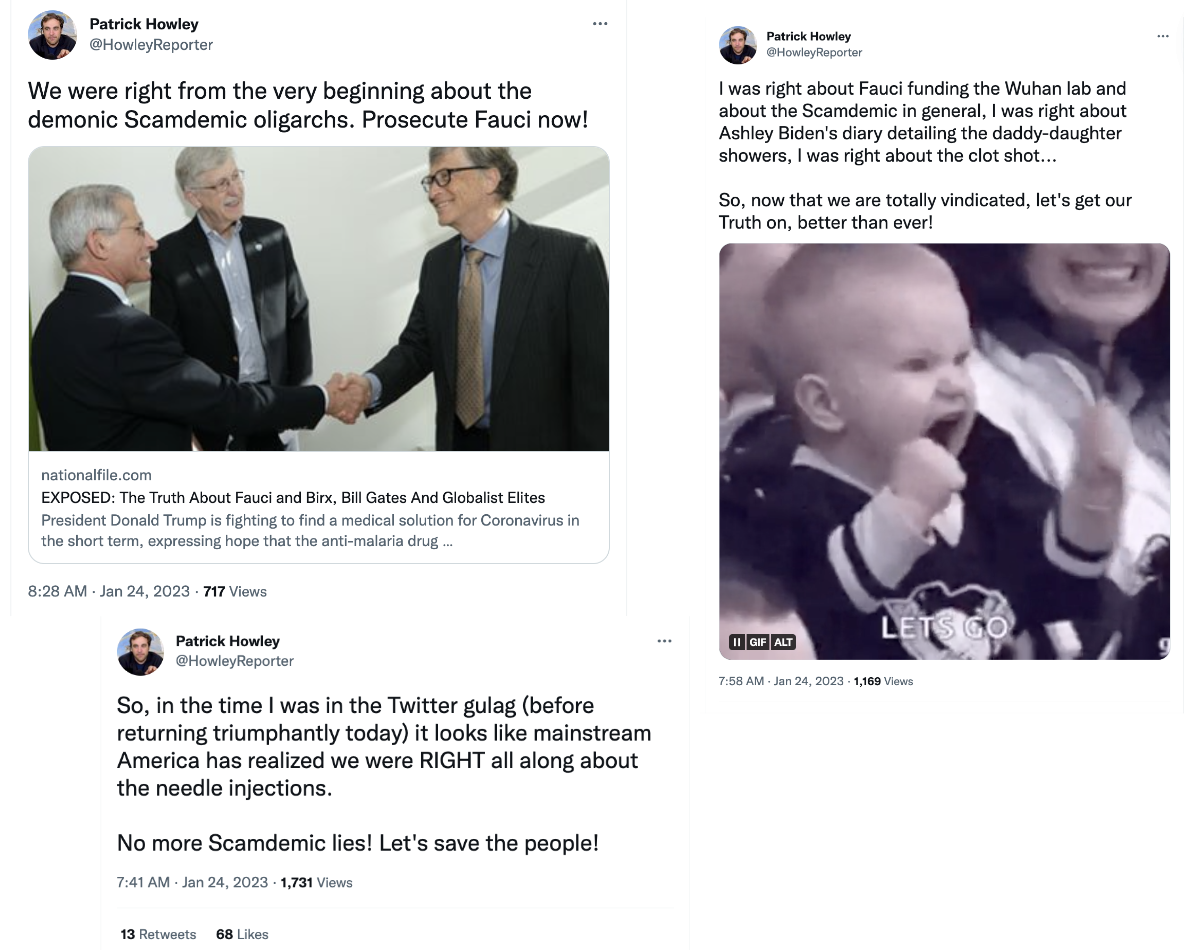 Howley COVID-19 misinfo Twitter