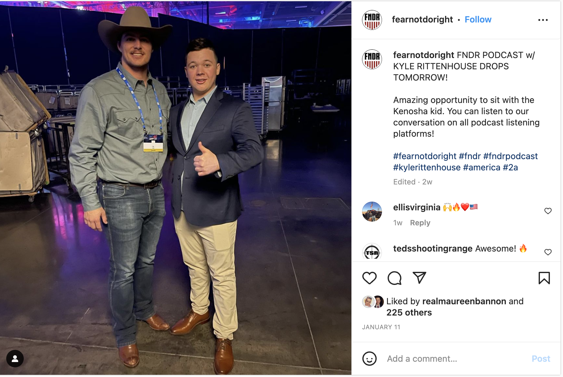 Fear Not Do Right Podcast Kyle Rittenhouse Insta