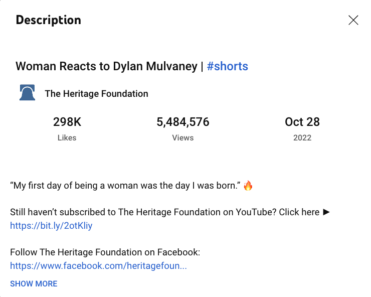 Heritage foundation shorts views 2