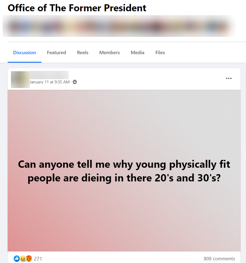 Anti-vax Facebook Groups Post confusion