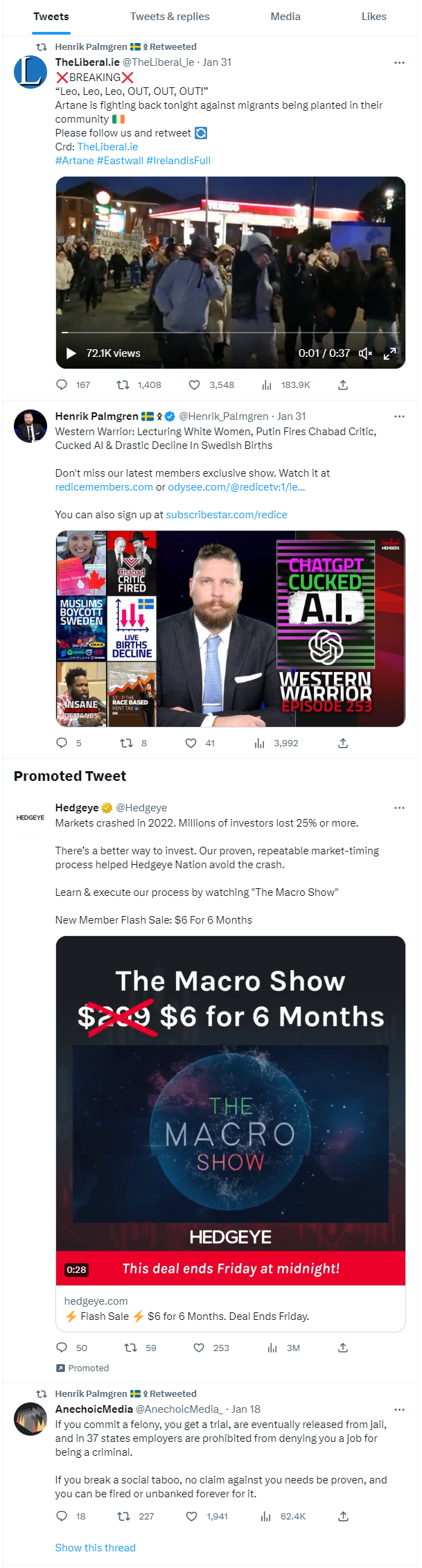 HedgeEye Twitter ad