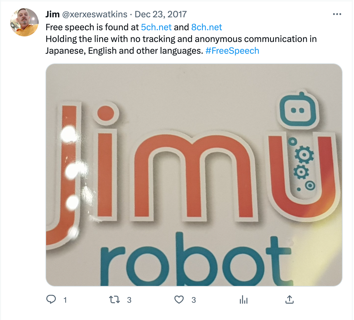 Watkins promoting 8Kun