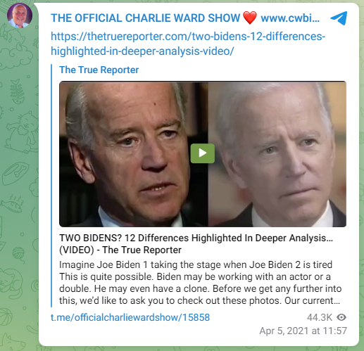 Charlie Ward Biden clone 1