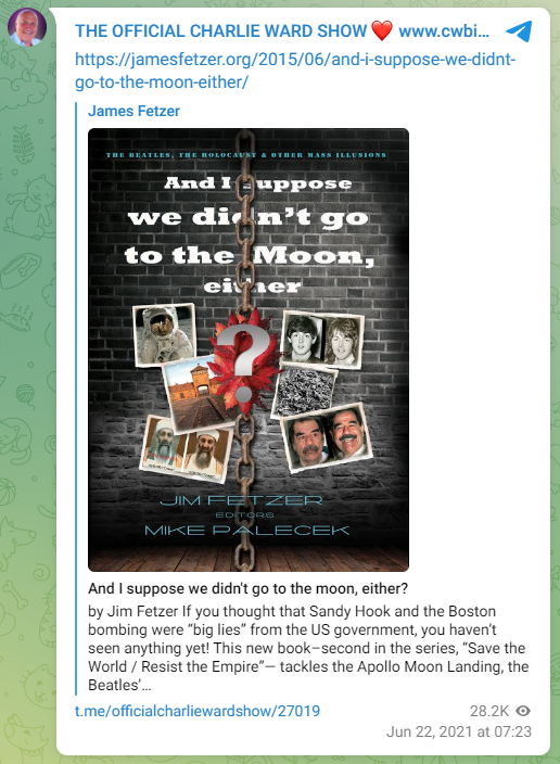 Charlie Ward and James Fetzer book