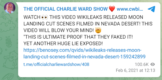 Charlie Ward moon landing 1