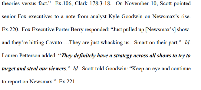 Pg. 28 Fox Dominion Lawsuit discussing Newsmax part 2