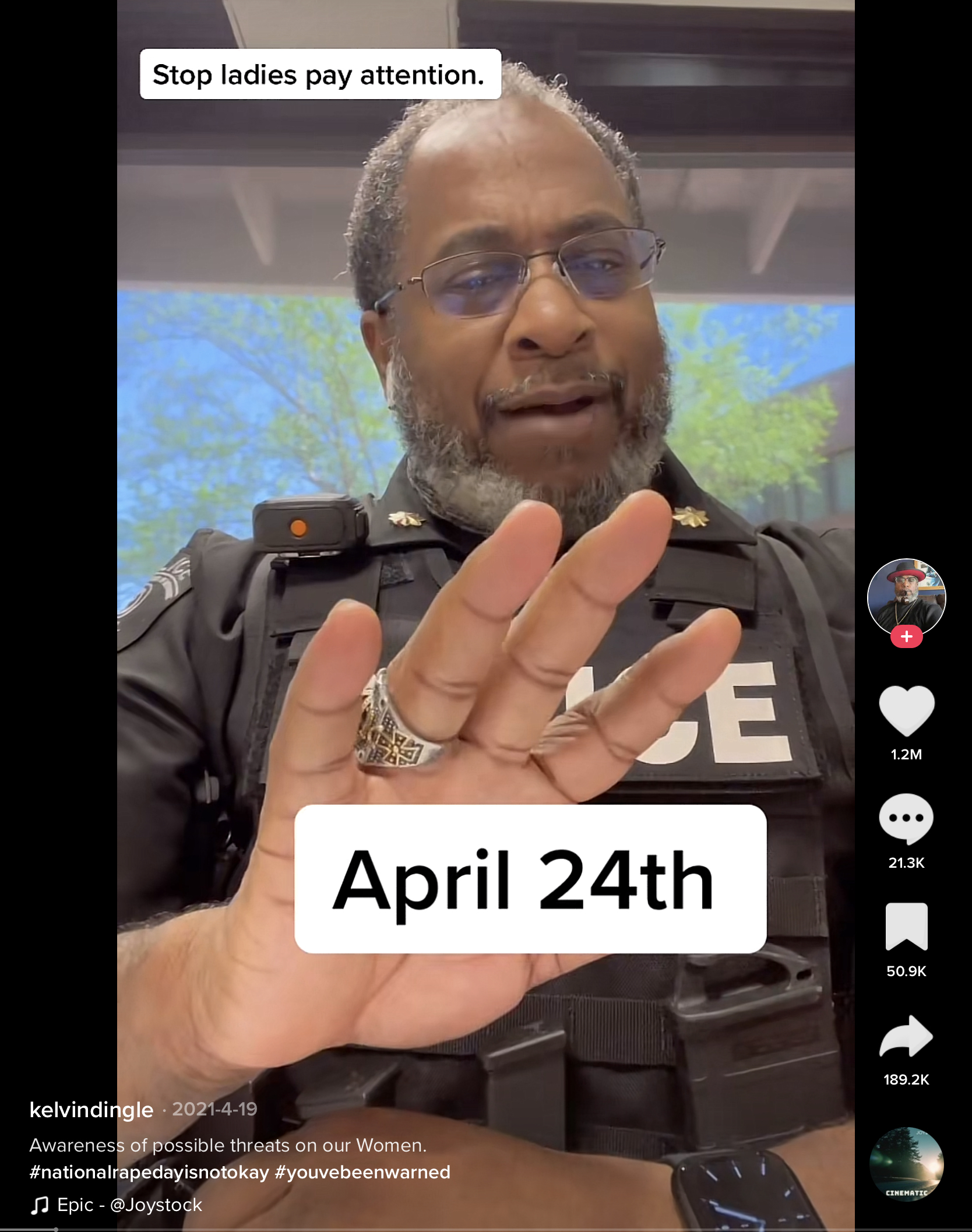 Law enforcement officer lends legitimacy to National Rape Day Hoax 2021 