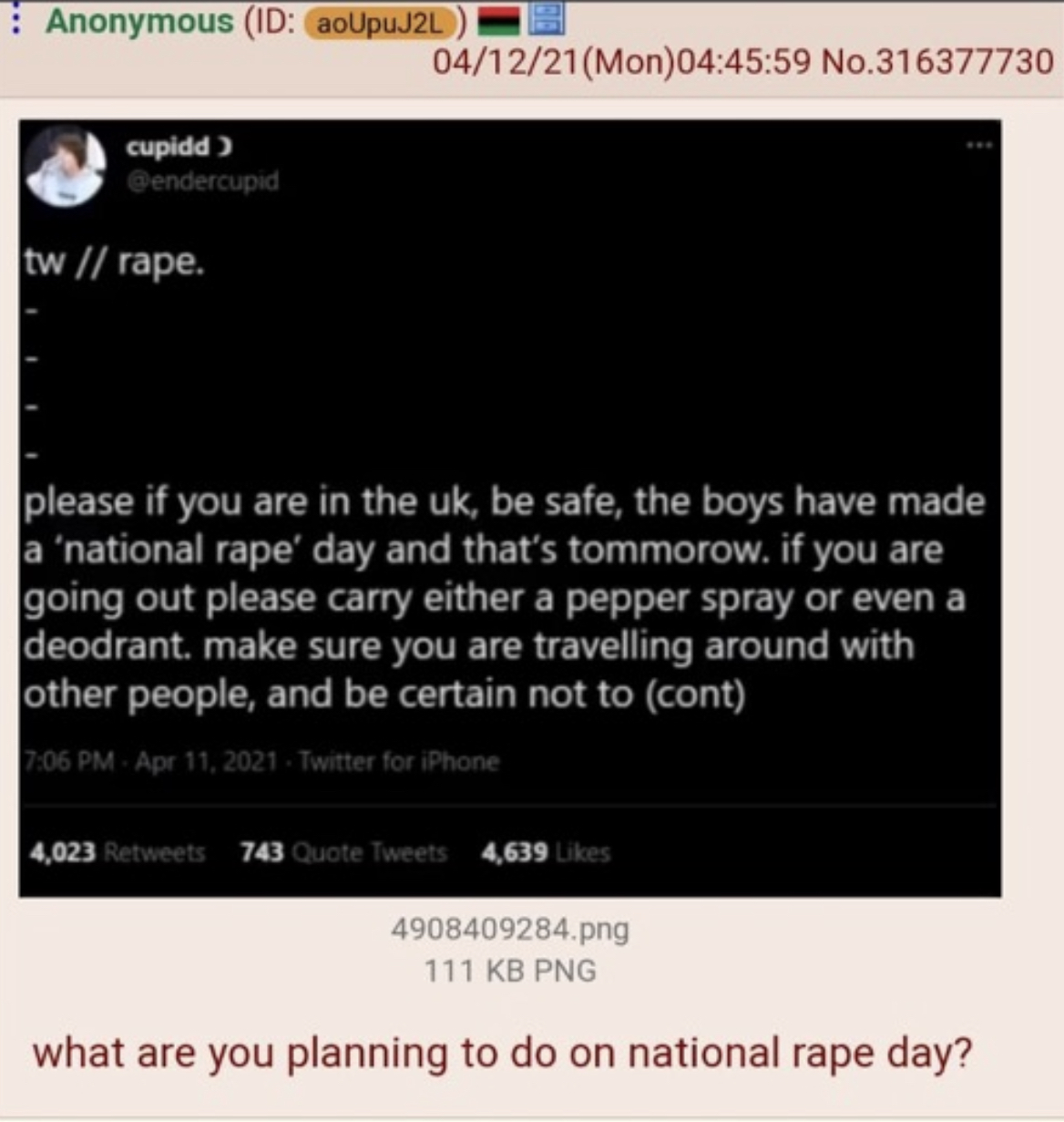 Earliest identified NRD tweet migrates to the 4chan board /pol 