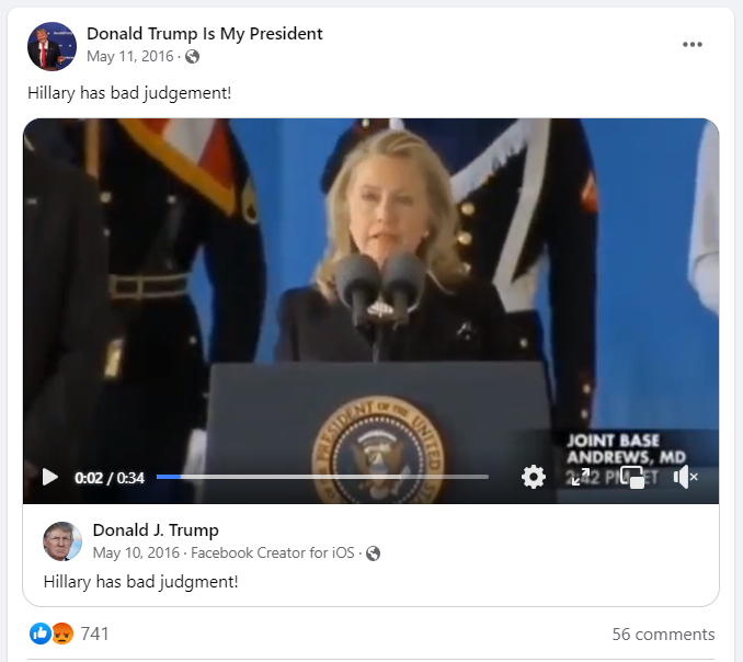 Making Web attacking Hillary