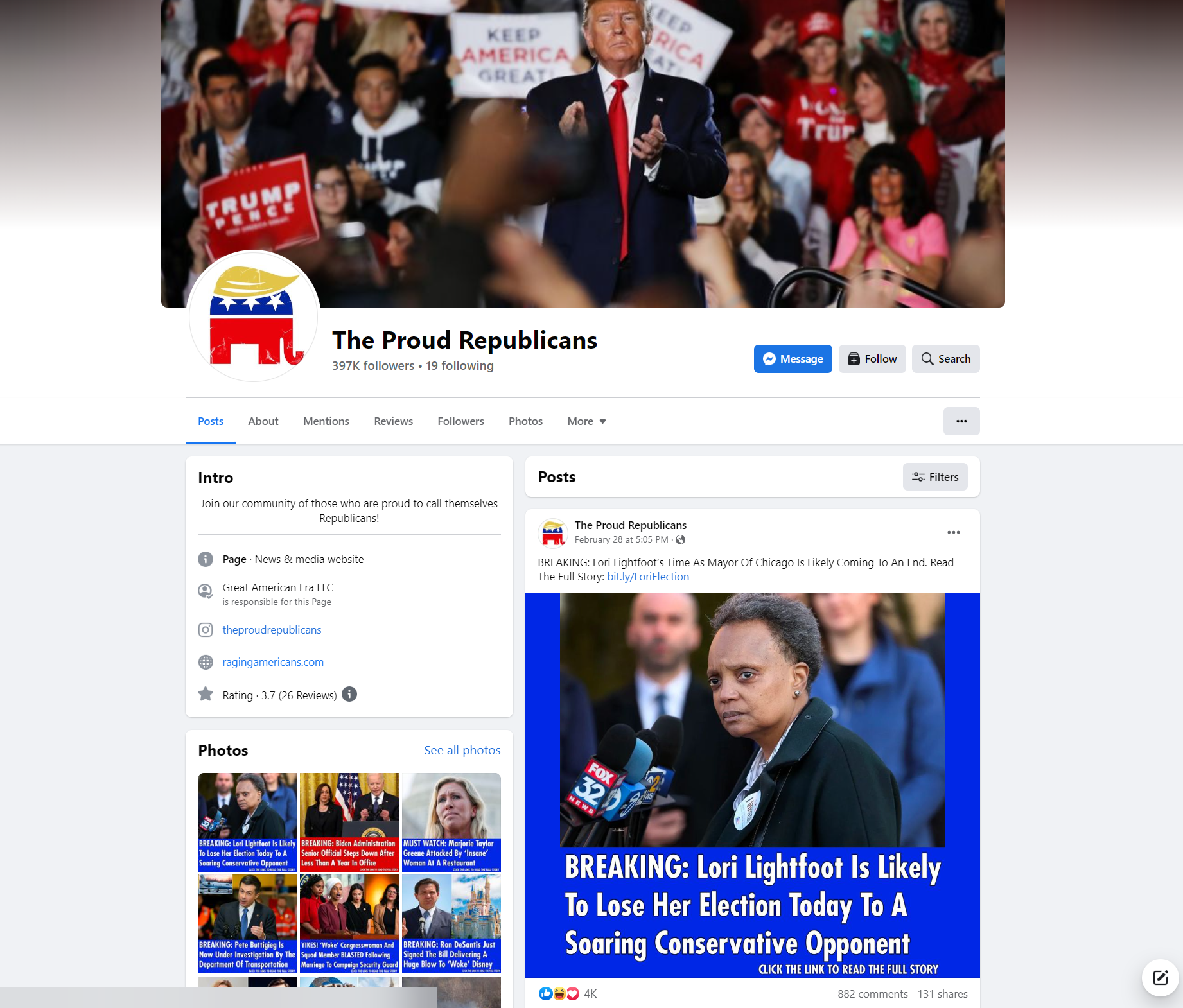The Proud Republicans Facebook page