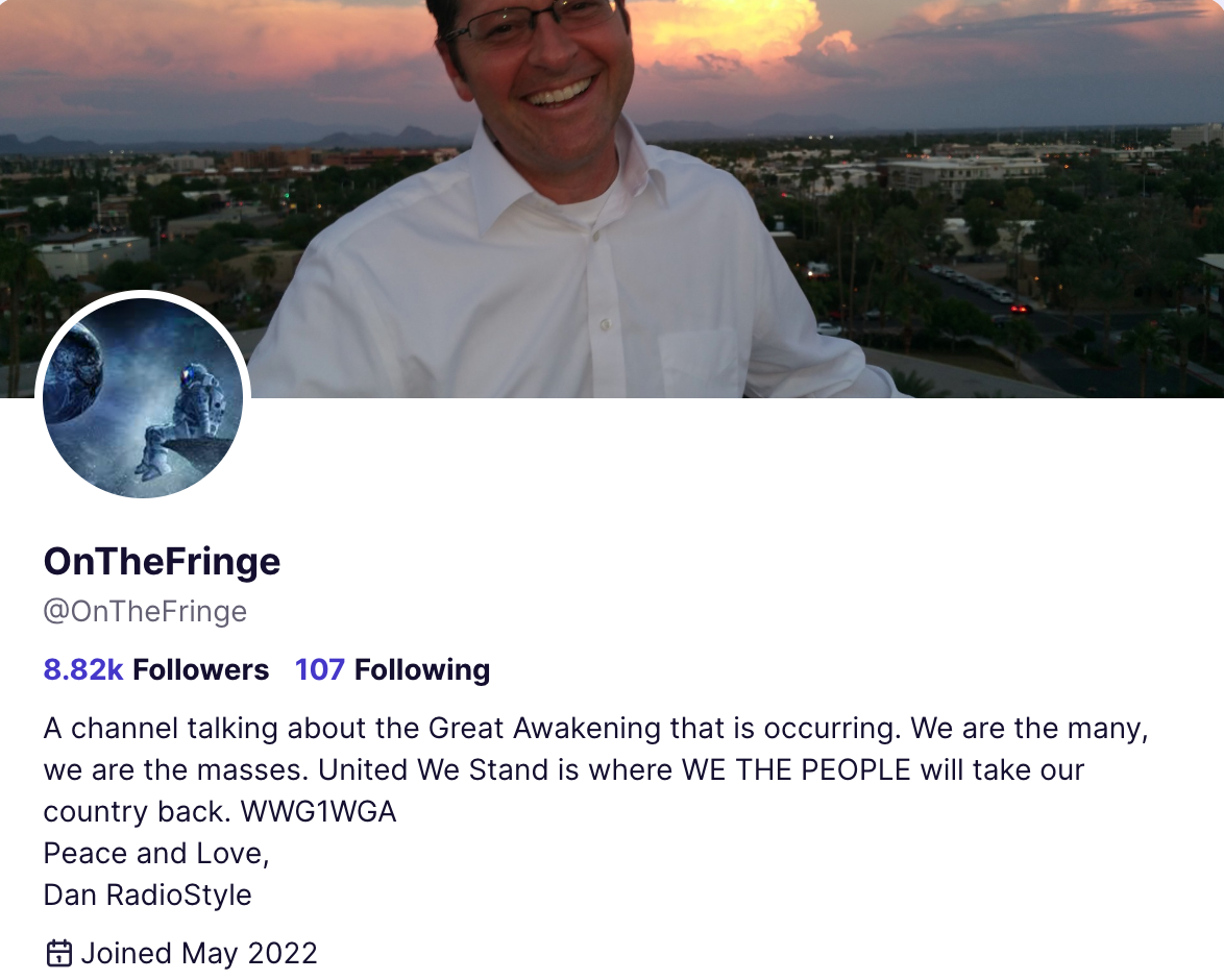 On The Fringe Truth Social profile