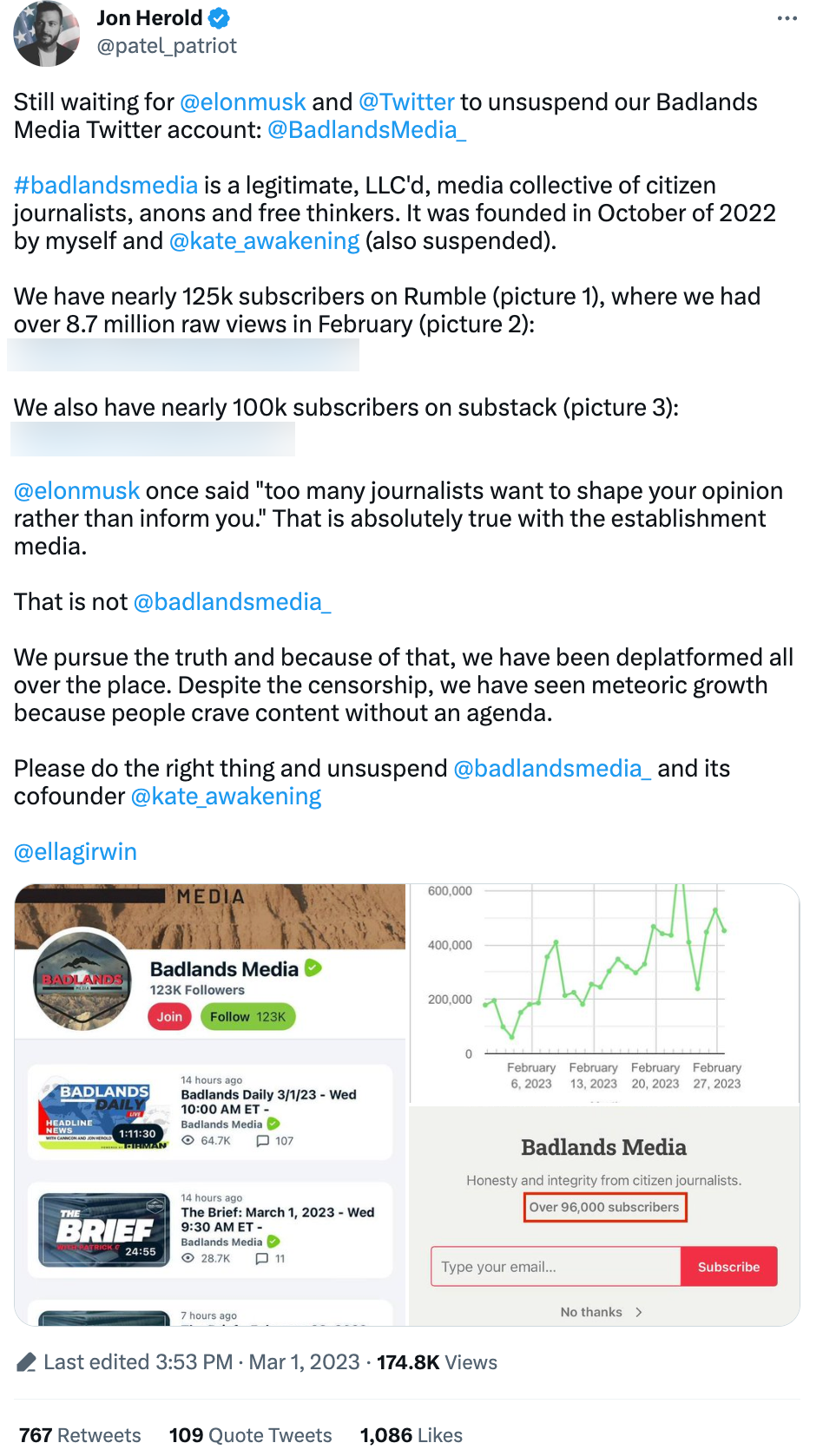 Patel Patriot Badlands Media Anons
