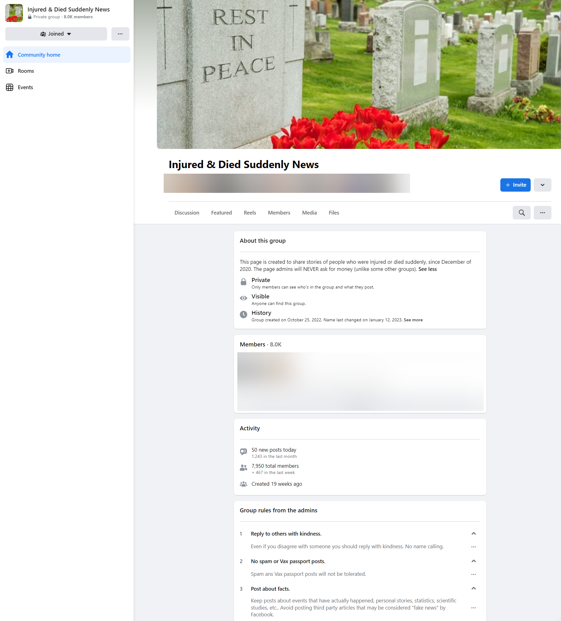 Injured & Died Suddenly News