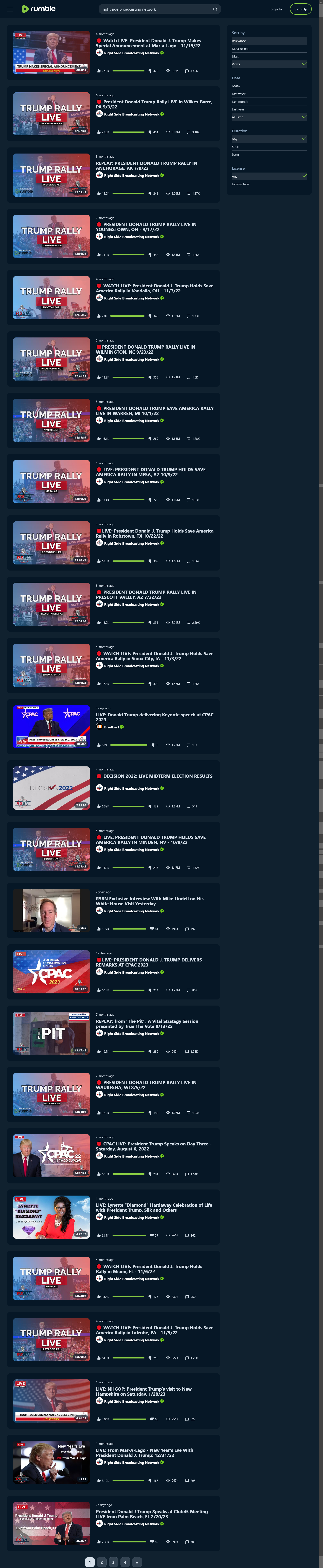 RSBN most-viewed content on Rumble 3/14/23