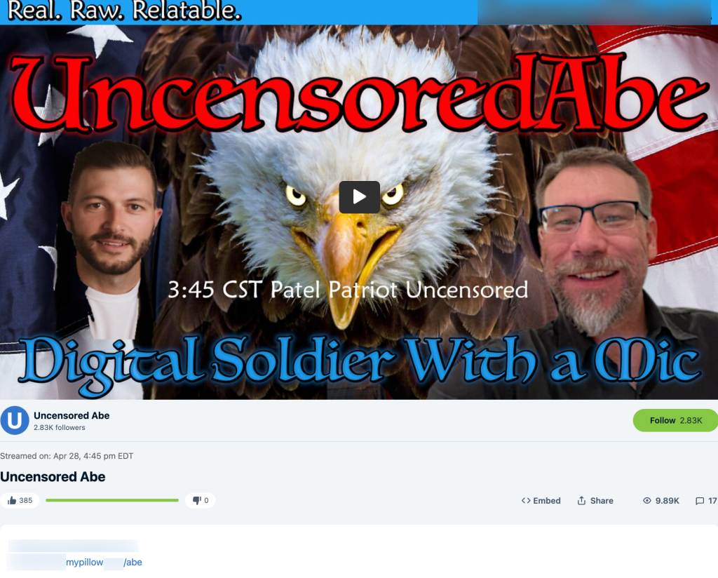 Uncensored Abe MyPillow code