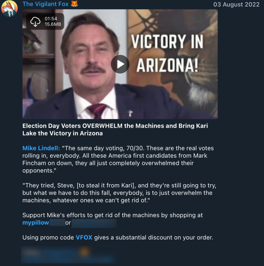 The Vigilant Fox MyPillow code