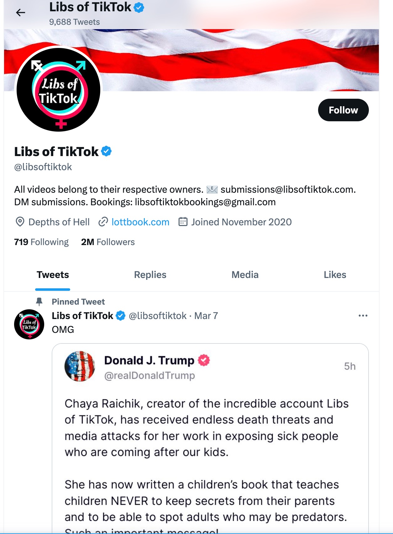 image of twitter account