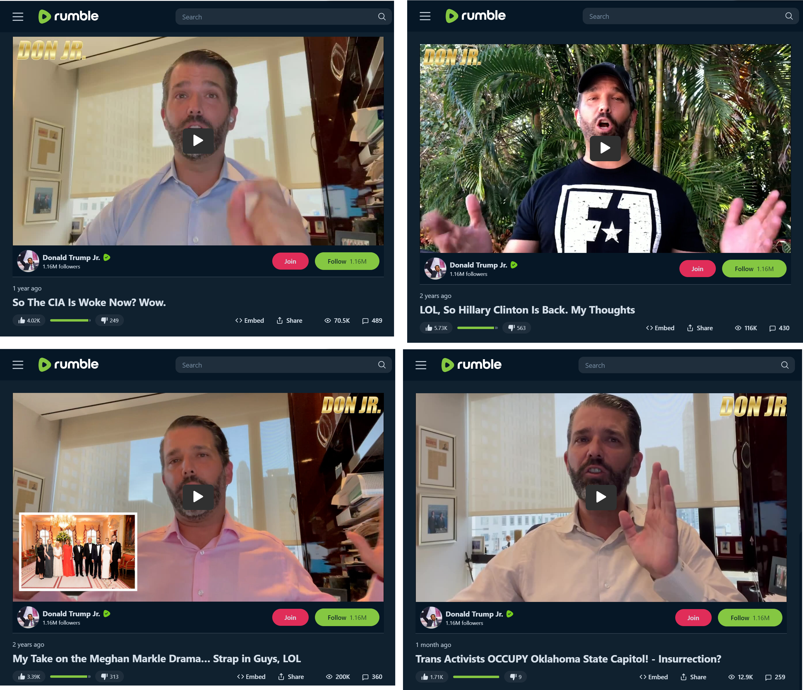 Don Jr Rumble collage 1