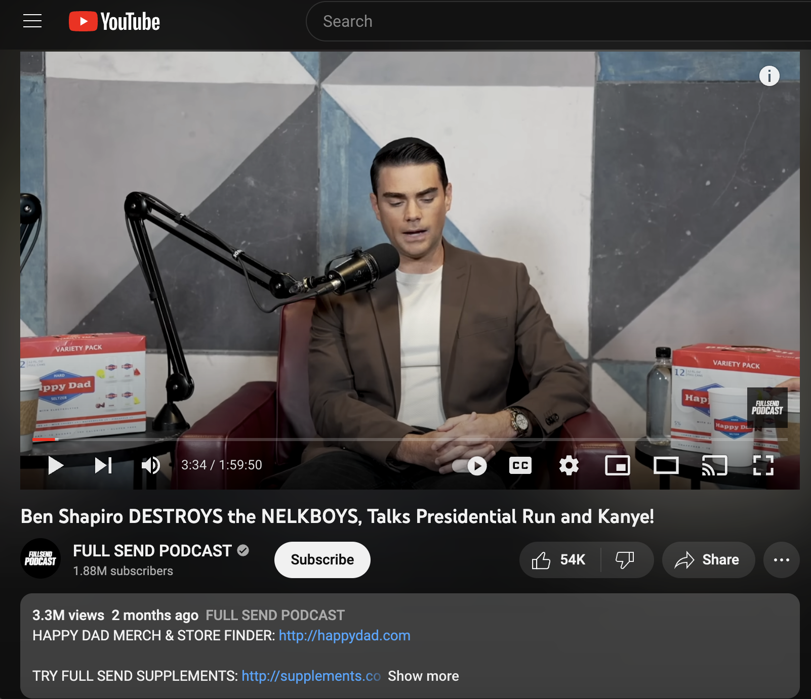 full send hosts ben shapiro