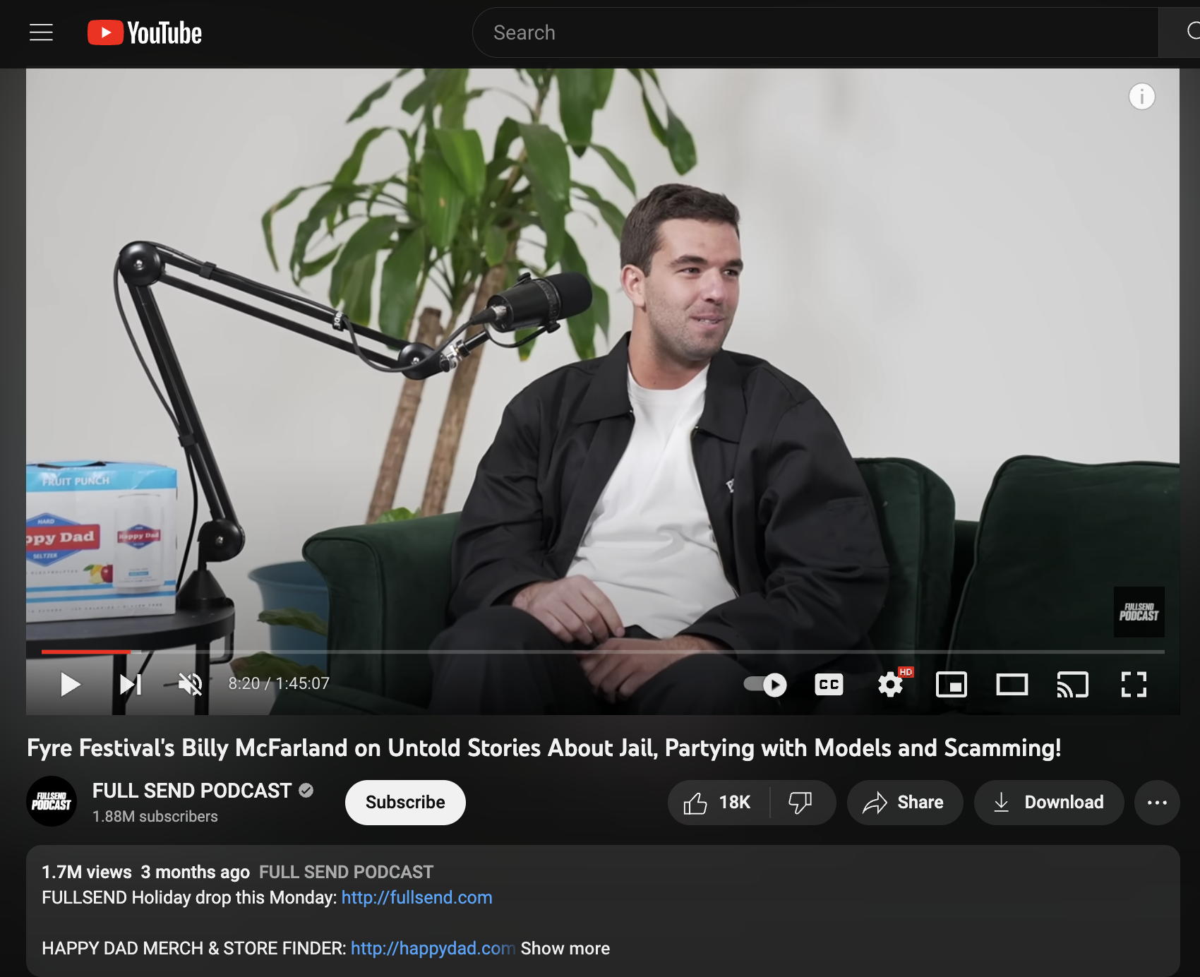 full send hosts billy mcfarland