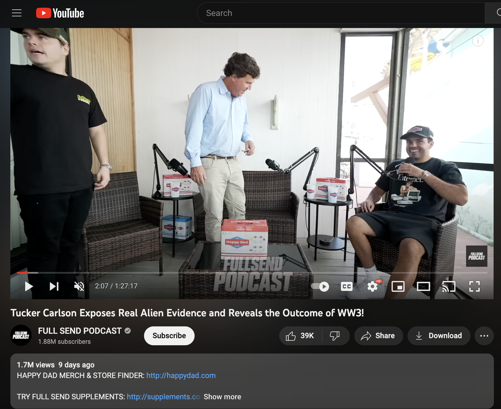 full send hosts tucker carlson